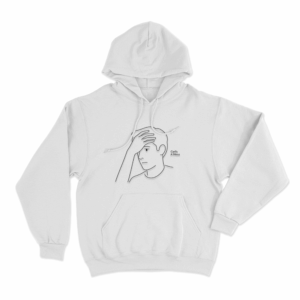 Carls A Mess Cartoon Unisex Hoodie White