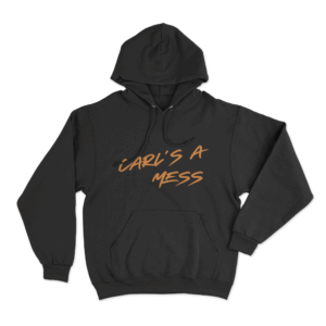 Carls A Mess Graffiti Unisex Hoodie Black