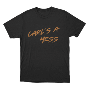 Carls A Mess Graffiti Unisex T Shirt Black 1