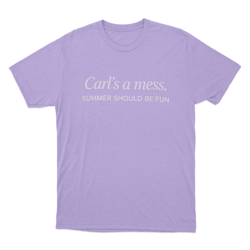 Carl's A Mess Summer Should Be Fun Unisex T Shirt Purple Carls A Mess Summer Should Be Fun Unisex T Shirt Purple 1