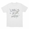 Carls A Mess Zebra Doodle Unisex T Shirt White 1